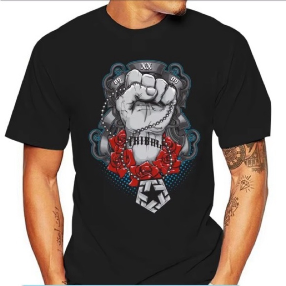 Tribal Gear Fist Graphics Tee Shirt (S)
